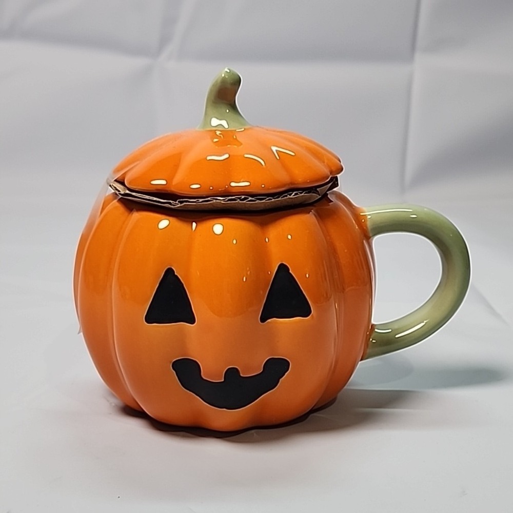 Jack-o-Lantern Mini Figural Mug with Lid - Hyde and EEK! Boutique 9.5 fl oz New